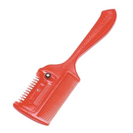 Jacks Jacks 10258 Thinning Comb; Red - 7 in. 10258